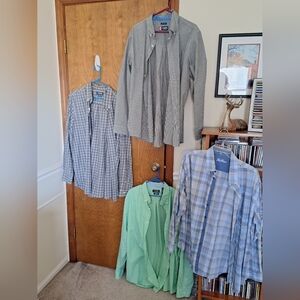 Chaps Men's Casual Button Down Shirts - Blue, Green, Gray